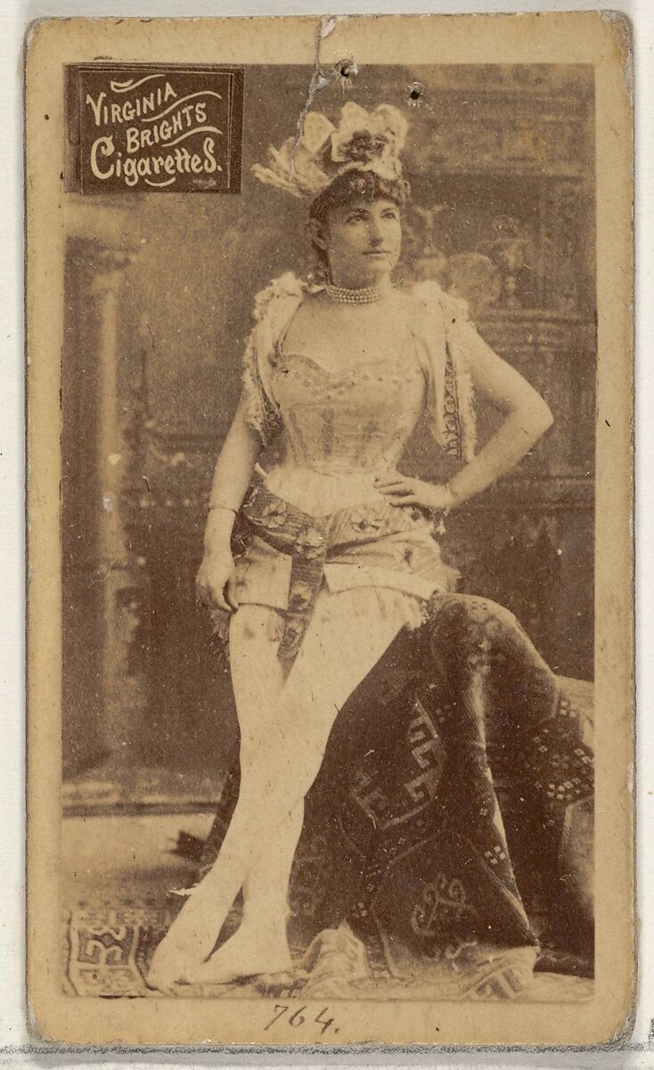 Card 764, from the Actors and Actresses series (N45, Type 2) for Virginia Brights Cigarettes, Issued by Allen &amp; Ginter (American, Richmond, Virginia), Albumen photograph 