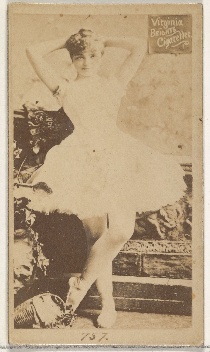 Card 757, from the Actors and Actresses series (N45, Type 2) for Virginia Brights Cigarettes, Issued by Allen &amp; Ginter (American, Richmond, Virginia), Albumen photograph 
