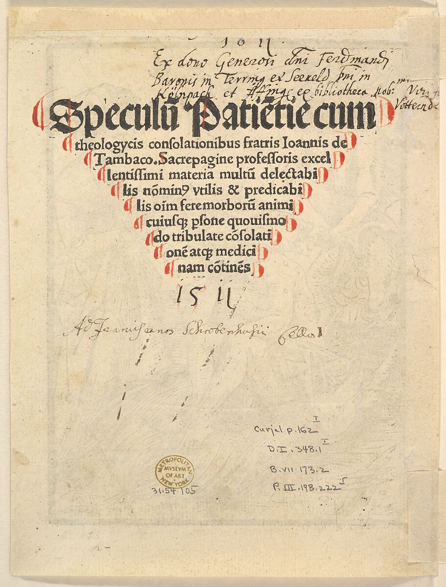 Job Tempted by a Demon, Hans Baldung (called Hans Baldung Grien) (German, Schwäbisch Gmünd (?) 1484/85–1545 Strasbourg), Woodcut; first of three states