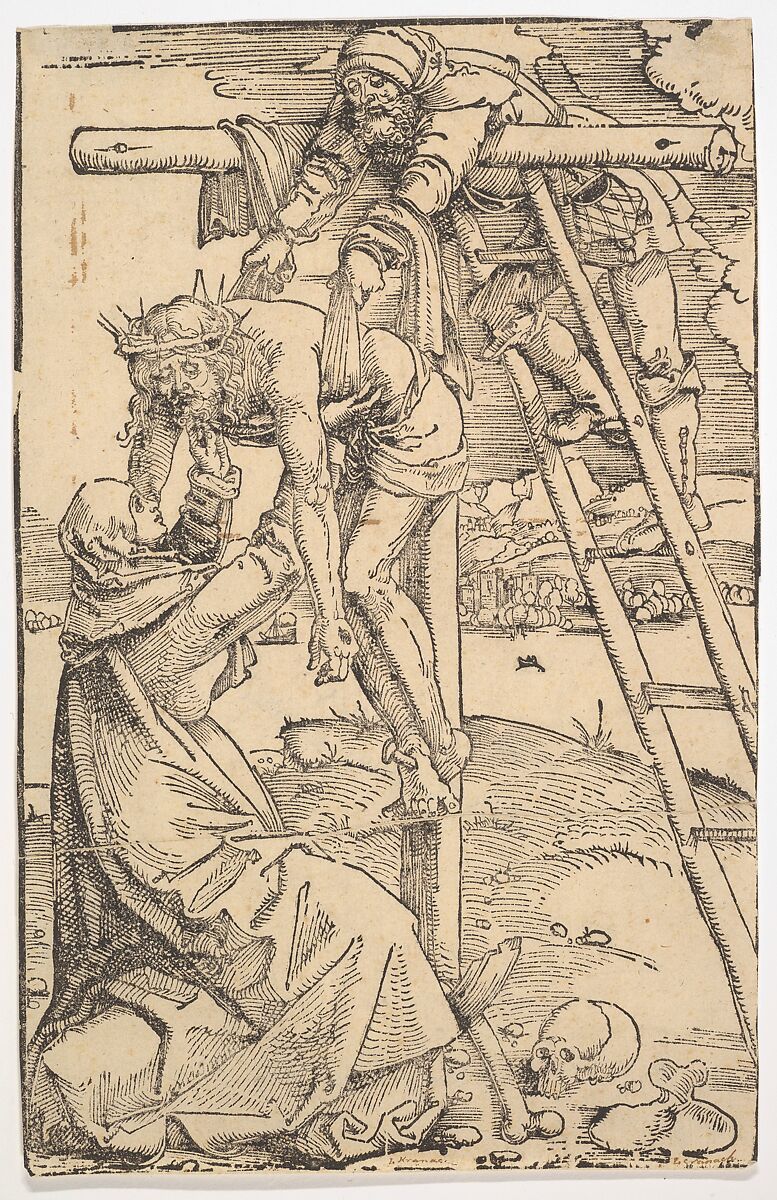 Descent from the Cross, Hans Baldung (called Hans Baldung Grien) (German, Schwäbisch Gmünd (?) 1484/85–1545 Strasbourg), Woodcut 