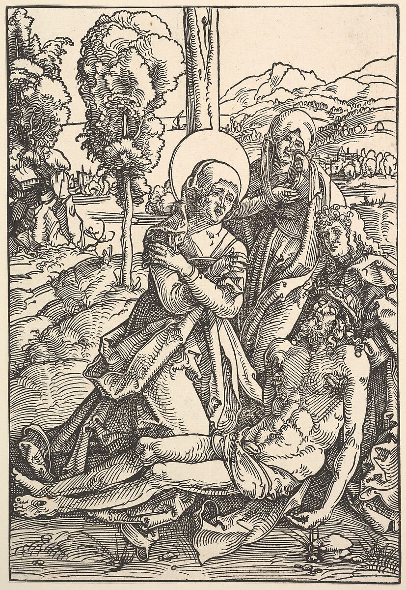 Lamentation for Christ, Hans Baldung (called Hans Baldung Grien) (German, Schwäbisch Gmünd (?) 1484/85–1545 Strasbourg), Woodcut 