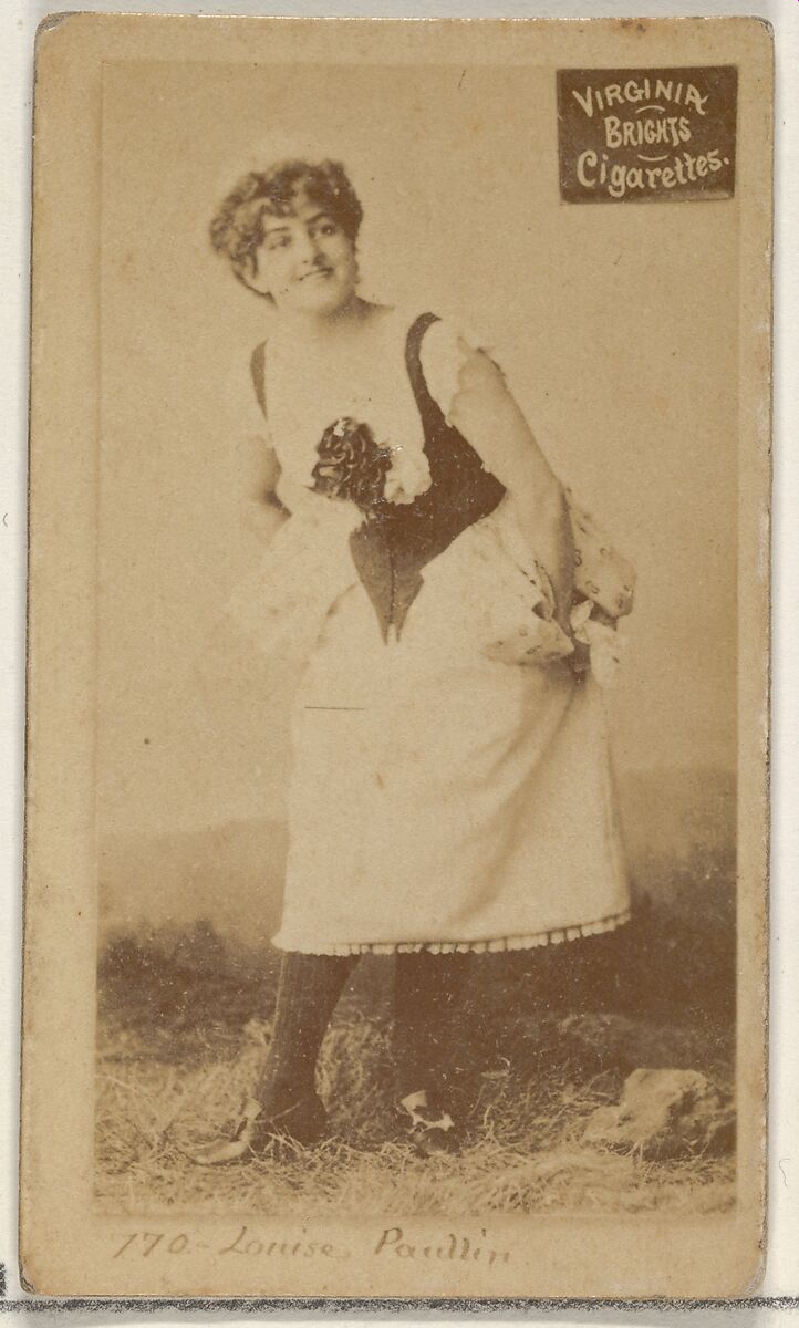 Card 770, Louise Paullin, from the Actors and Actresses series (N45, Type 2) for Virginia Brights Cigarettes, Issued by Allen &amp; Ginter (American, Richmond, Virginia), Albumen photograph 