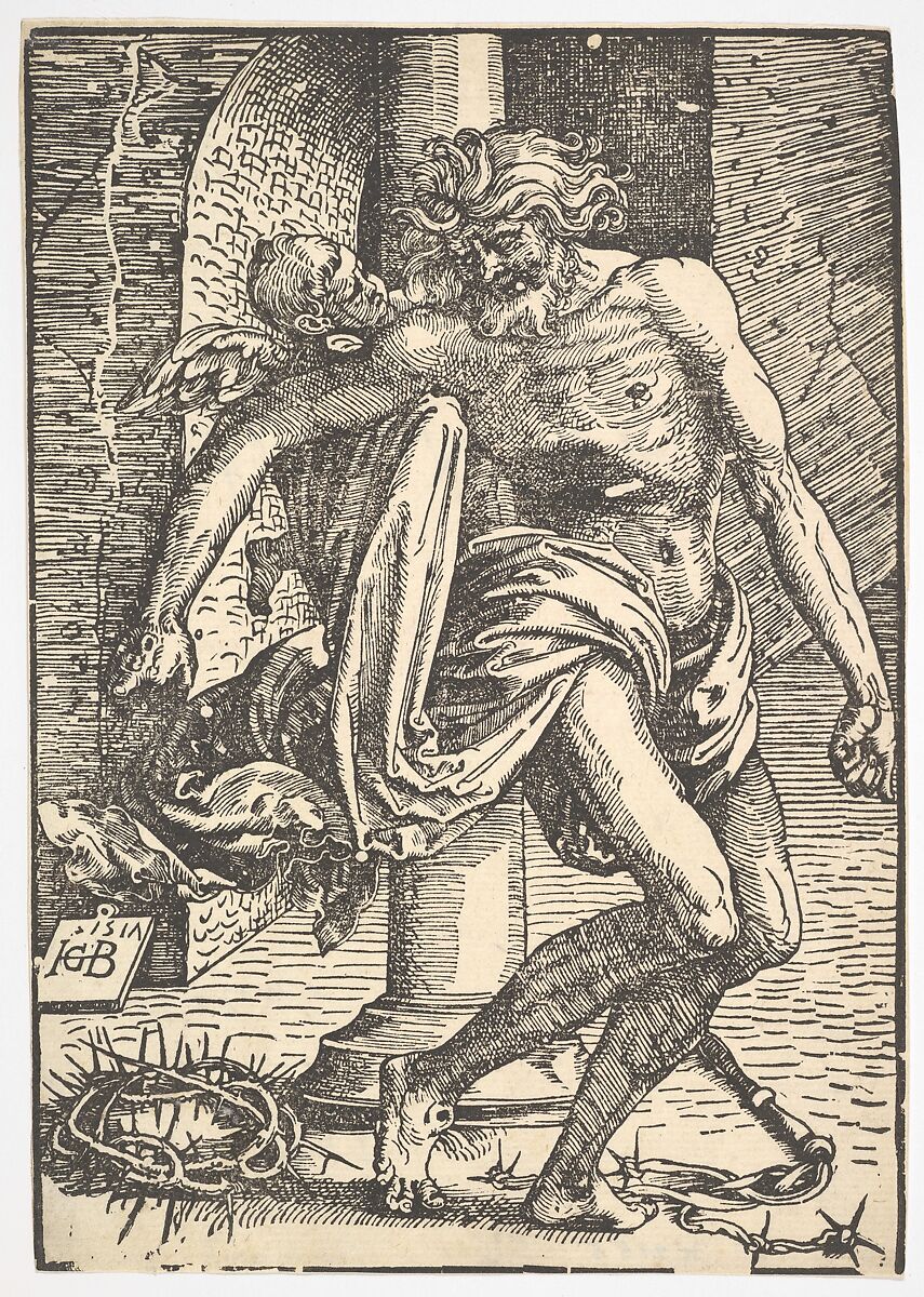 Christ with the Instruments of Torture, Hans Baldung (called Hans Baldung Grien) (German, Schwäbisch Gmünd (?) 1484/85–1545 Strasbourg), Woodcut; first of two states 