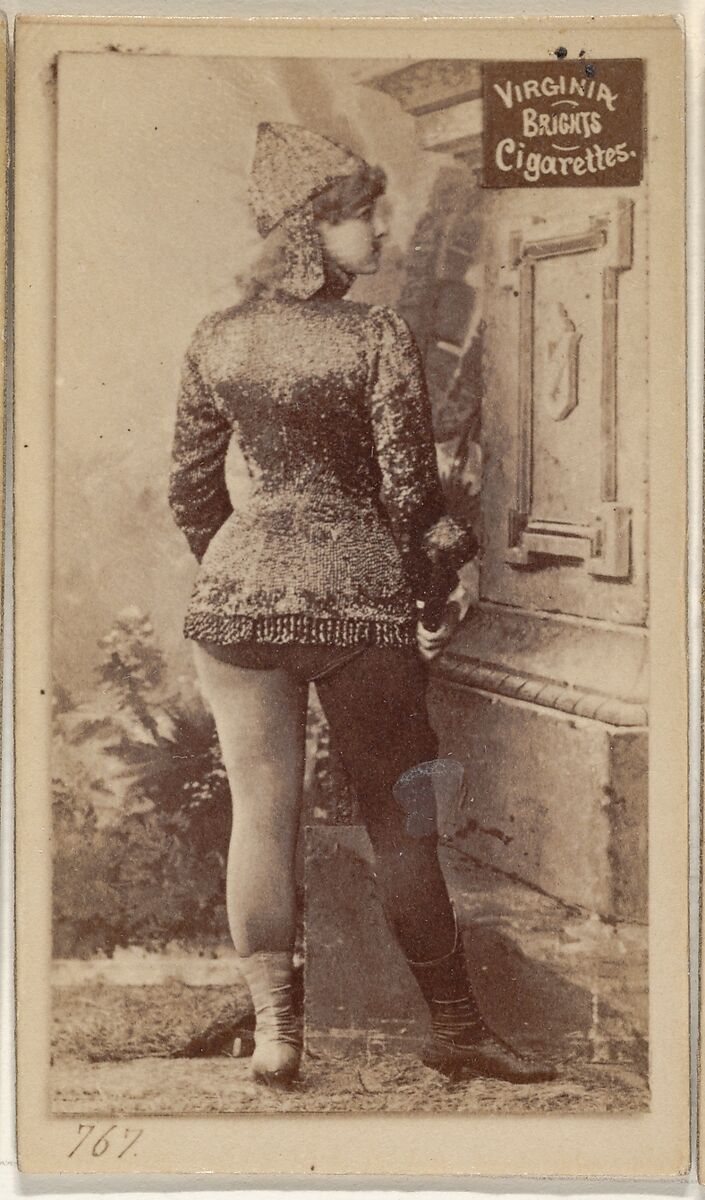 Card 767, from the Actors and Actresses series (N45, Type 2) for Virginia Brights Cigarettes, Issued by Allen &amp; Ginter (American, Richmond, Virginia), Albumen photograph 
