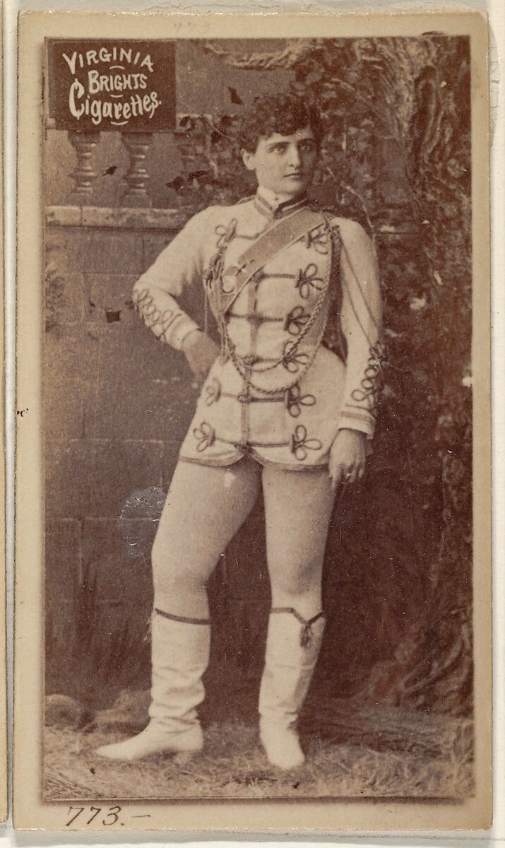 Card 773, from the Actors and Actresses series (N45, Type 2) for Virginia Brights Cigarettes, Issued by Allen &amp; Ginter (American, Richmond, Virginia), Albumen photograph 