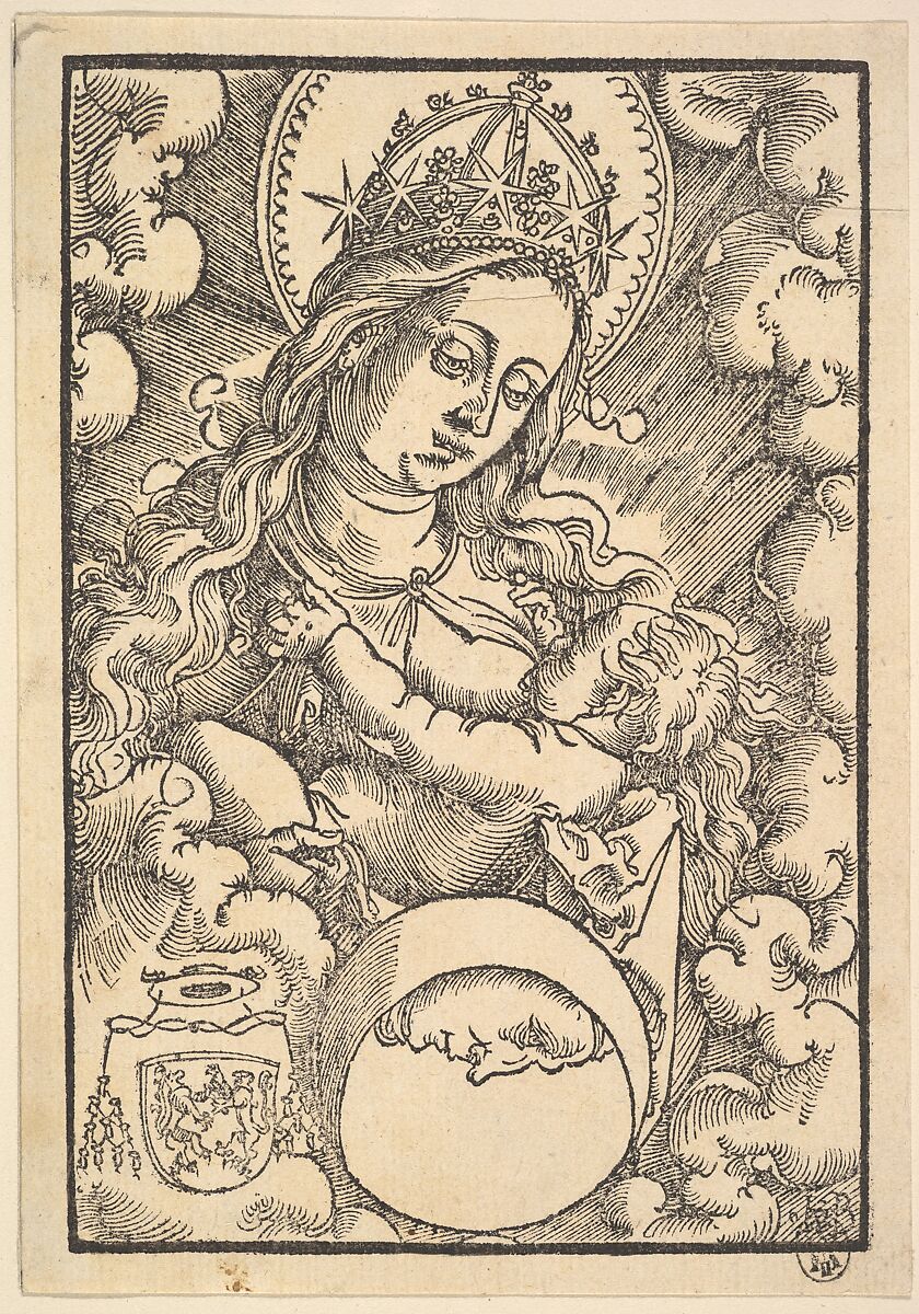 Madonna Lactans, from Enchiridon poeticum, Hans Baldung (called Hans Baldung Grien) (German, Schwäbisch Gmünd (?) 1484/85–1545 Strasbourg), Woodcut 