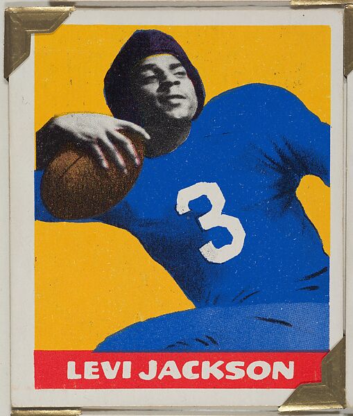 Levi Jackson, from the All-Star Football series (R401-2), issued by Leaf Gum Company, Leaf Gum, Co., Chicago, Illinois, Commercial chromolithograph 