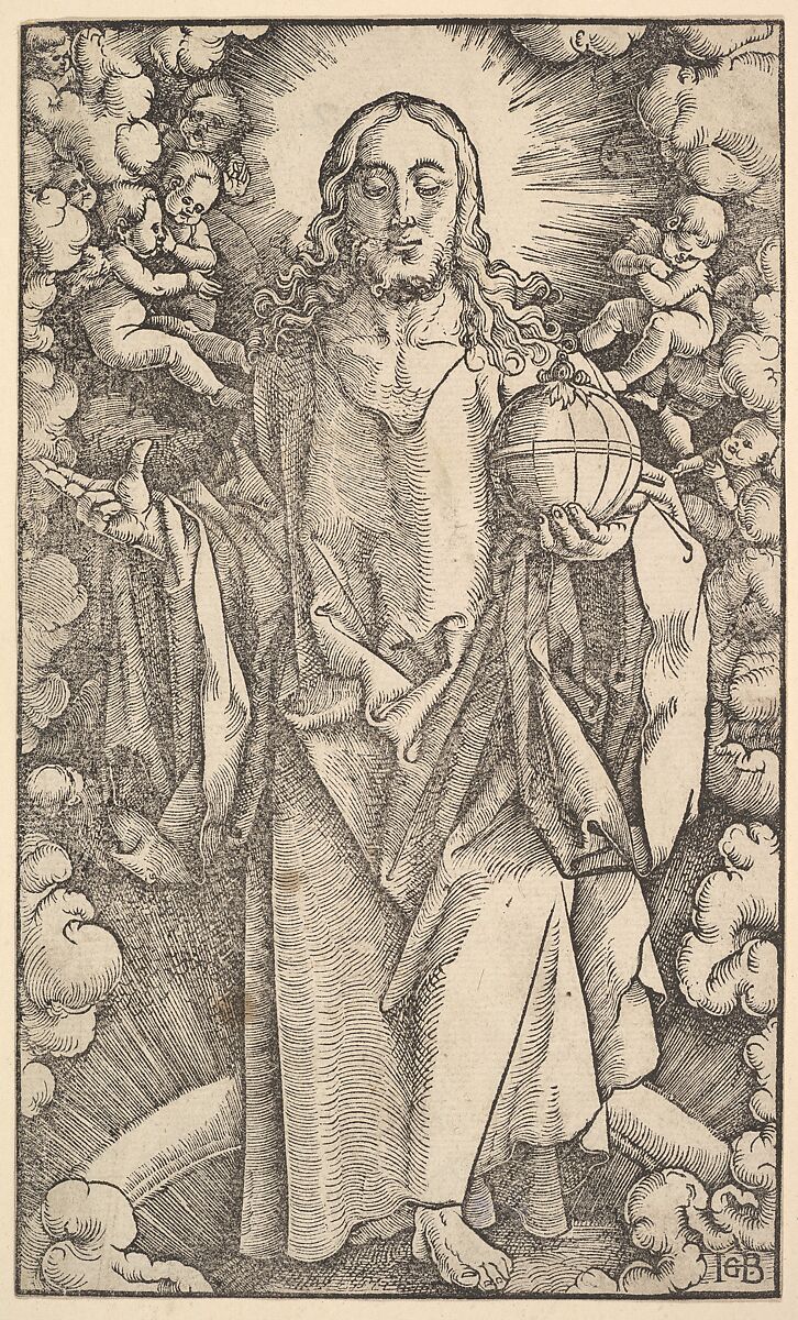 Christ from Christ and the Apostles, Hans Baldung (called Hans Baldung Grien) (German, Schwäbisch Gmünd (?) 1484/85–1545 Strasbourg), Woodcut 