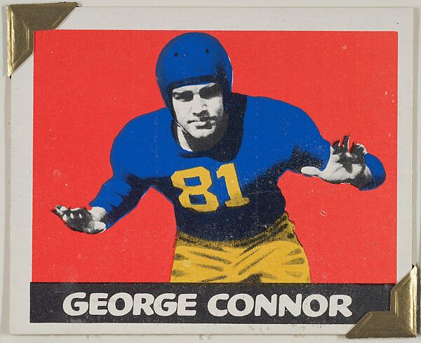 George Connor, from the All-Star Football series (R401-2), issued by Leaf Gum Company, Leaf Gum, Co., Chicago, Illinois, Commercial chromolithograph 