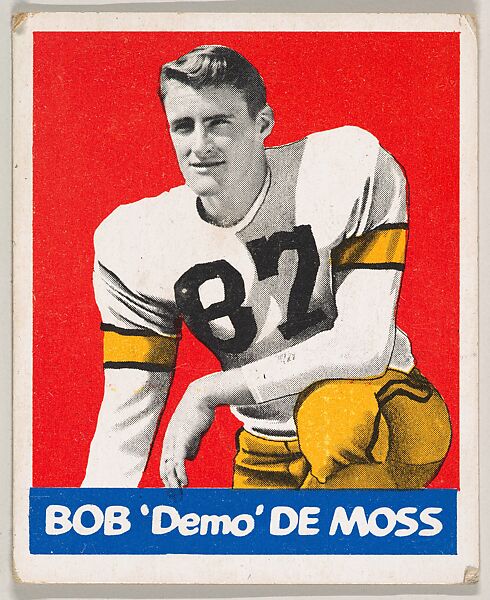 Bob "Demo" De Moss, from the All-Star Football series (R401-2), issued by Leaf Gum Company, Leaf Gum, Co., Chicago, Illinois, Commercial chromolithograph 
