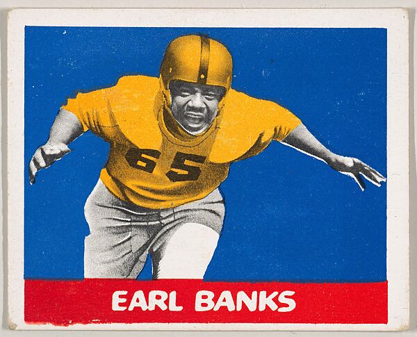 Earl Banks, from the All-Star Football series (R401-2), issued by Leaf Gum Company, Leaf Gum, Co., Chicago, Illinois, Commercial chromolithograph 