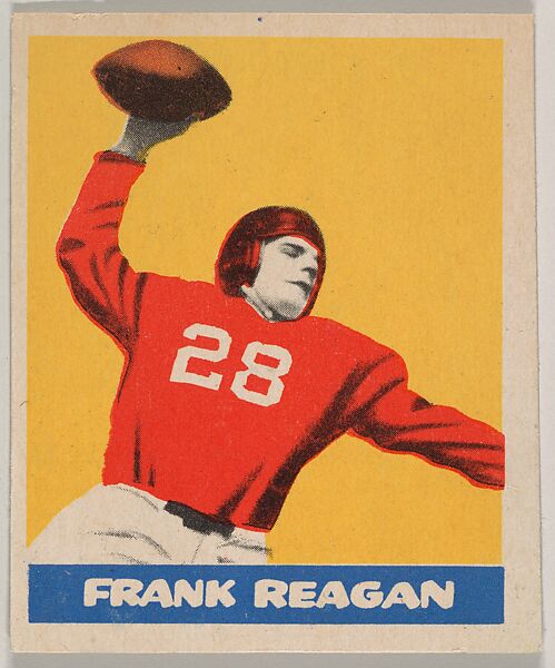 Frank Reagan, from the All-Star Football series (R401-3), issued by Leaf Gum Company, Leaf Gum, Co., Chicago, Illinois, Commercial chromolithograph 