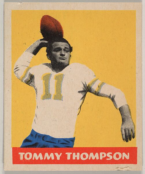 Tommy Thompson, from the All-Star Football series (R401-3), issued by Leaf Gum Company, Leaf Gum, Co., Chicago, Illinois, Commercial chromolithograph 