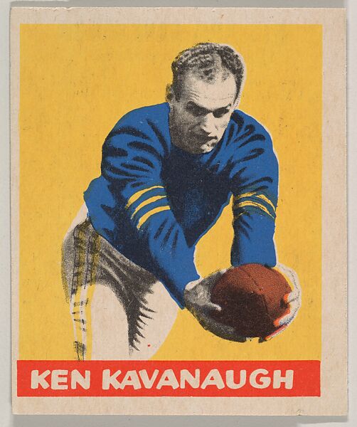 Ken Kavanaugh, from the All-Star Football series (R401-3), issued by Leaf Gum Company, Leaf Gum, Co., Chicago, Illinois, Commercial chromolithograph 