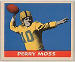 Perry Moss, from the All-Star Football series (R401-3), issued by Leaf Gum Company