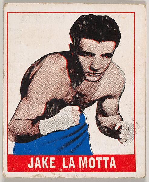 Jake La Motta, from the Knock-Out Bubble Gum series (R401-5), issued by Leaf Gum Company, Leaf Gum, Co., Chicago, Illinois, Commercial Chromolithograph 