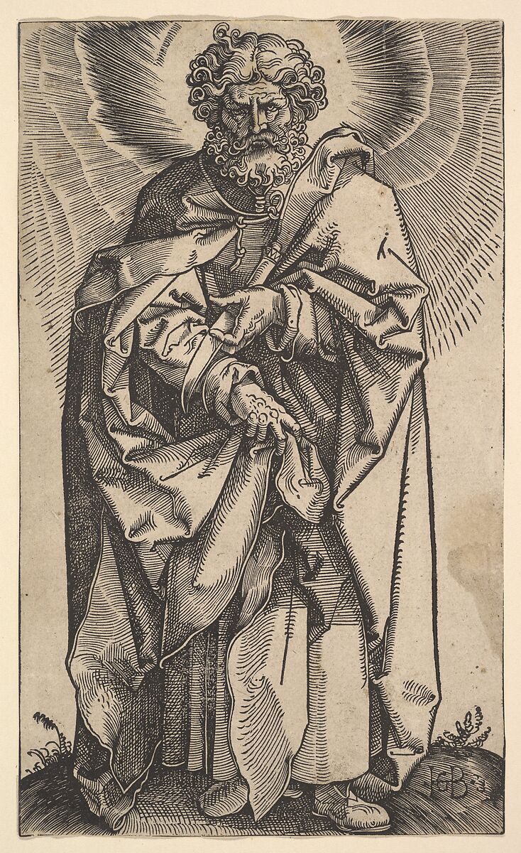 St. Philip, from "Christ and the Apostles", Hans Baldung (called Hans Baldung Grien) (German, Schwäbisch Gmünd (?) 1484/85–1545 Strasbourg), Woodcut 