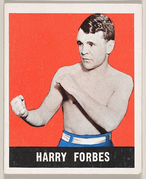 Harry Forbes, from the Knock-Out Bubble Gum series (R401-5), issued by Leaf Gum Company, Leaf Gum, Co., Chicago, Illinois, Commercial Chromolithograph 
