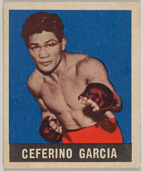 Ceferino Garcia, from the Knock-Out Bubble Gum series (R401-5), issued by Leaf Gum Company, Leaf Gum, Co., Chicago, Illinois, Commercial Chromolithograph 