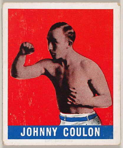 Johnny Coulon, from the Knock-Out Bubble Gum series (R401-5), issued by Leaf Gum Company
