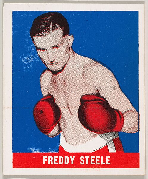 Freddy Steele, from the Knock-Out Bubble Gum series (R401-5), issued by Leaf Gum Company, Leaf Gum, Co., Chicago, Illinois, Commercial Chromolithograph 