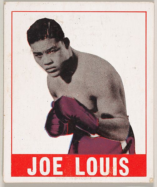 Leaf Gum, Co., Chicago, Illinois | Joe Louis, from the Knock-Out Bubble ...