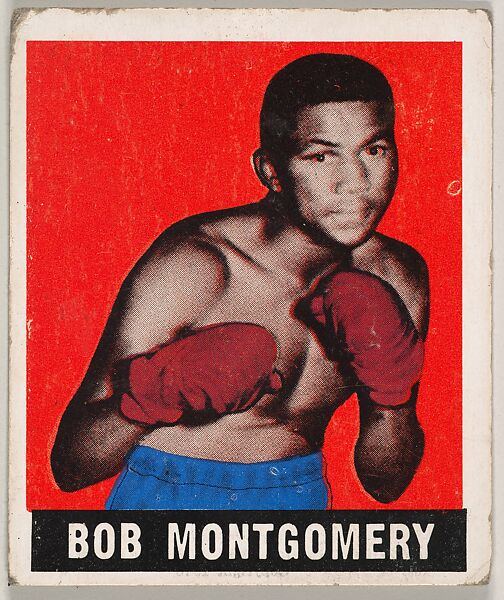 Bob Montgomery, from the Knock-Out Bubble Gum series (R401-5), issued by Leaf Gum Company, Leaf Gum, Co., Chicago, Illinois, Commercial Chromolithograph 