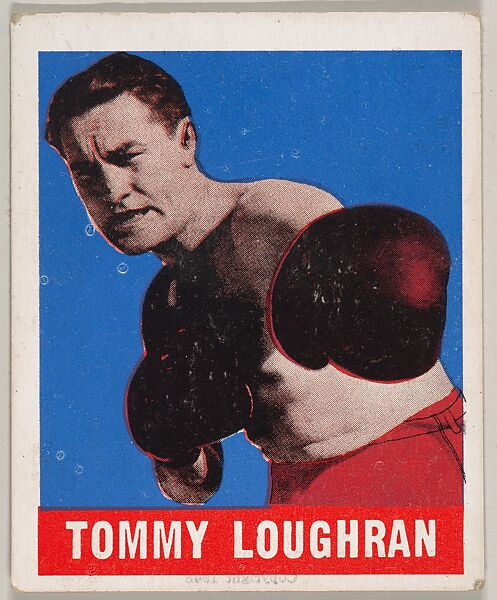 Tommy Loughran, from the Knock-Out Bubble Gum series (R401-5), issued by Leaf Gum Company, Leaf Gum, Co., Chicago, Illinois, Commercial Chromolithograph 