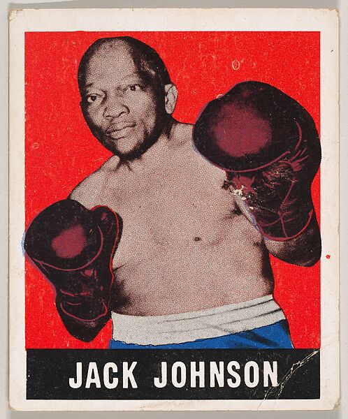 Jack Johnson, from the Knock-Out Bubble Gum series (R401-5), issued by Leaf Gum Company, Leaf Gum, Co., Chicago, Illinois, Commercial Chromolithograph 