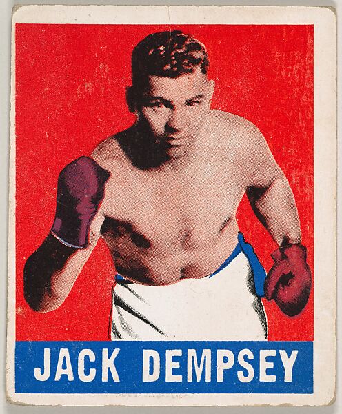 Jack Dempsey, from the Knock-Out Bubble Gum series (R401-5), issued by Leaf Gum Company, Leaf Gum, Co., Chicago, Illinois, Commercial Chromolithograph 