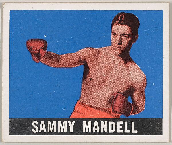 Sammy Mandell, from the Knock-Out Bubble Gum series (R401-5), issued by Leaf Gum Company, Leaf Gum, Co., Chicago, Illinois, Commercial Chromolithograph 