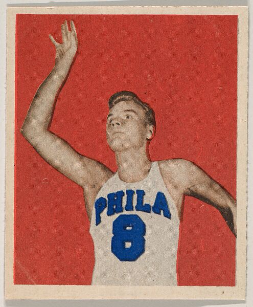 George Senesky, from the Basketball series (R405), issued by Bowman Gum Company, Bowman Gum Company, Commercial Chromolithograph 