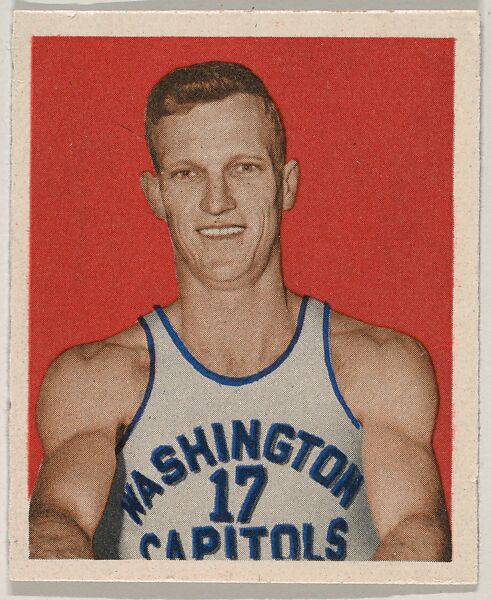 Horace (Bones) McKinney, from the Basketball series (R405), issued by Bowman Gum Company, Bowman Gum Company, Commercial Chromolithograph 