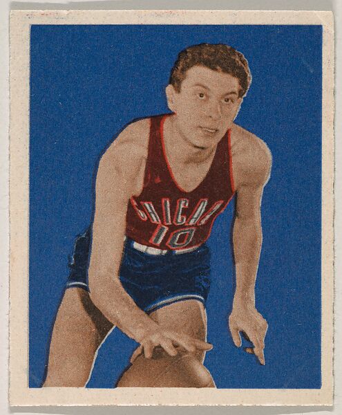 Max Zaslofsky, from the Basketball series (R405), issued by Bowman Gum Company, Bowman Gum Company, Commercial Chromolithograph 