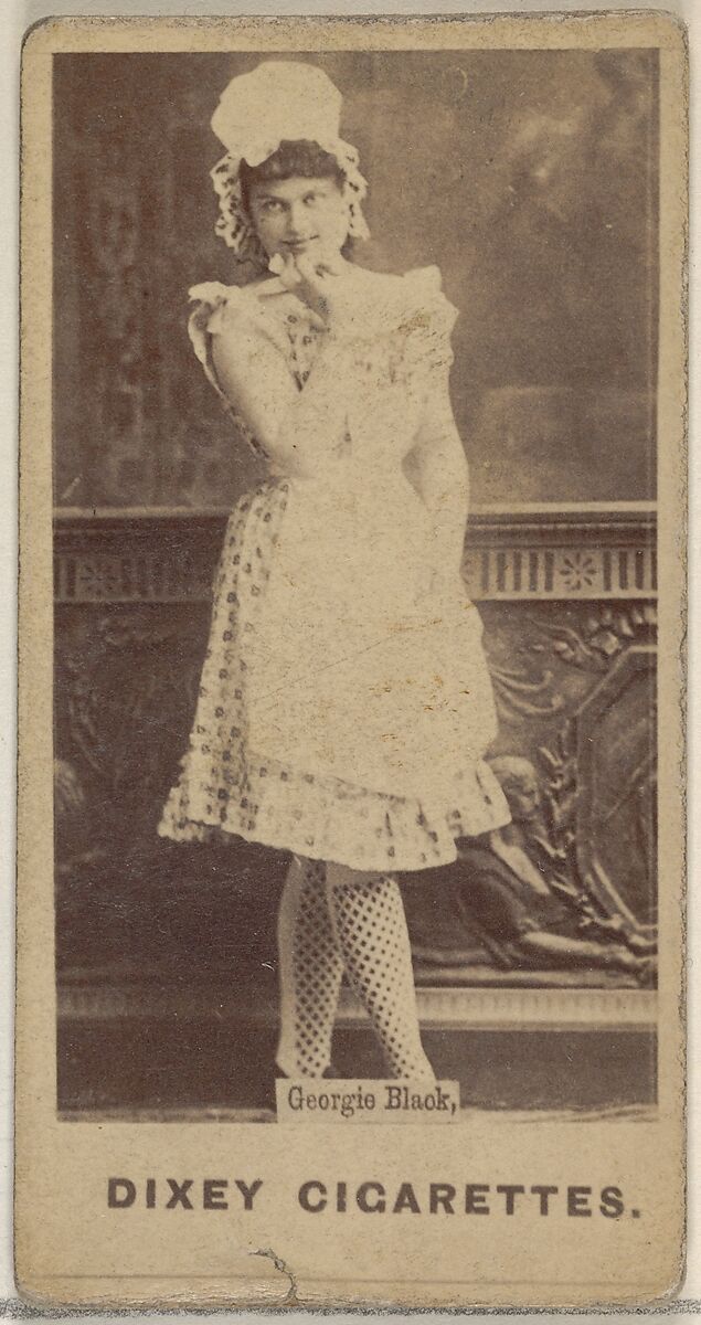 Georgie Black, from the Actors and Actresses series (N45, Type 7) for Dixie Cigarettes, Issued by Allen &amp; Ginter (American, Richmond, Virginia), Albumen photograph 