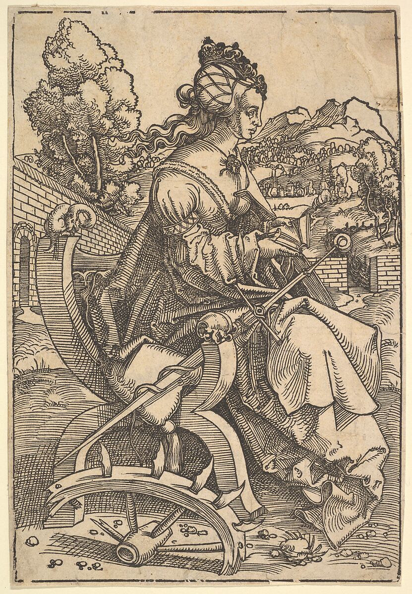 St. Catherine, Hans Baldung (called Hans Baldung Grien) (German, Schwäbisch Gmünd (?) 1484/85–1545 Strasbourg), Woodcut 