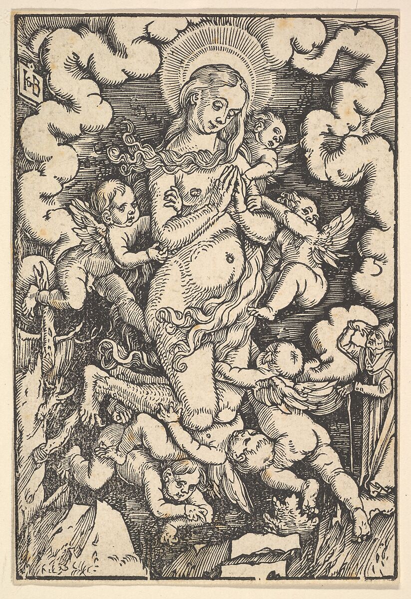 St. Mary Magdalen, Hans Baldung (called Hans Baldung Grien) (German, Schwäbisch Gmünd (?) 1484/85–1545 Strasbourg), Woodcut 