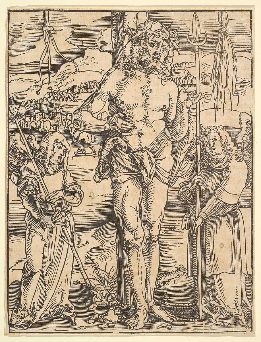 Man of Sorrows, from Speculum Passionis Domini Nostri Ihesu Christi, Hans Baldung (called Hans Baldung Grien) (German, Schwäbisch Gmünd (?) 1484/85–1545 Strasbourg), Woodcut 