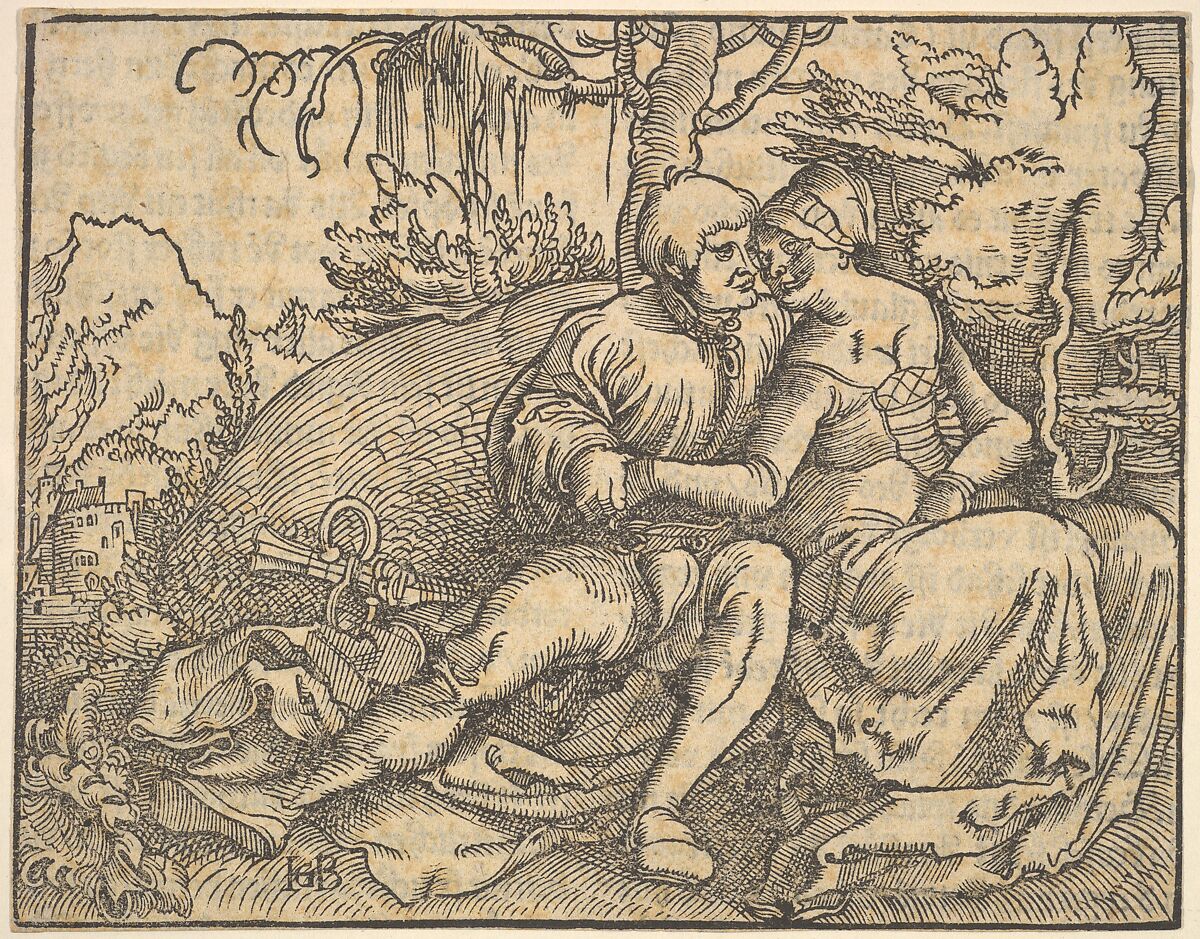 The Sixth of Ten Commandments, from "Die zehe gebot", Hans Baldung (called Hans Baldung Grien) (German, Schwäbisch Gmünd (?) 1484/85–1545 Strasbourg), Woodcut and letterpress 