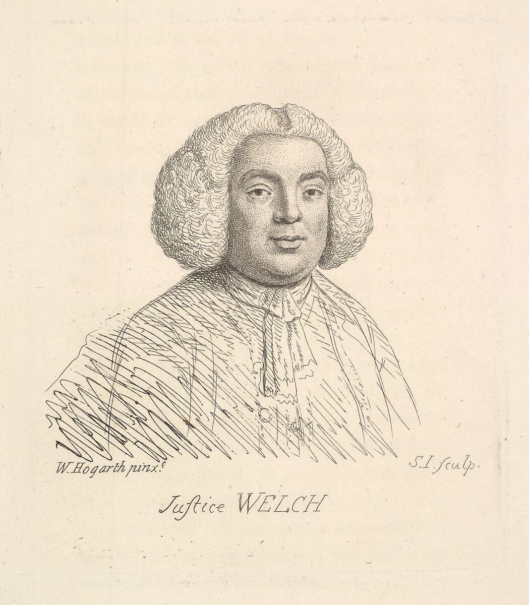 Justice Welch, after William Hogarth (British, London 1697–1764 London), Etching 