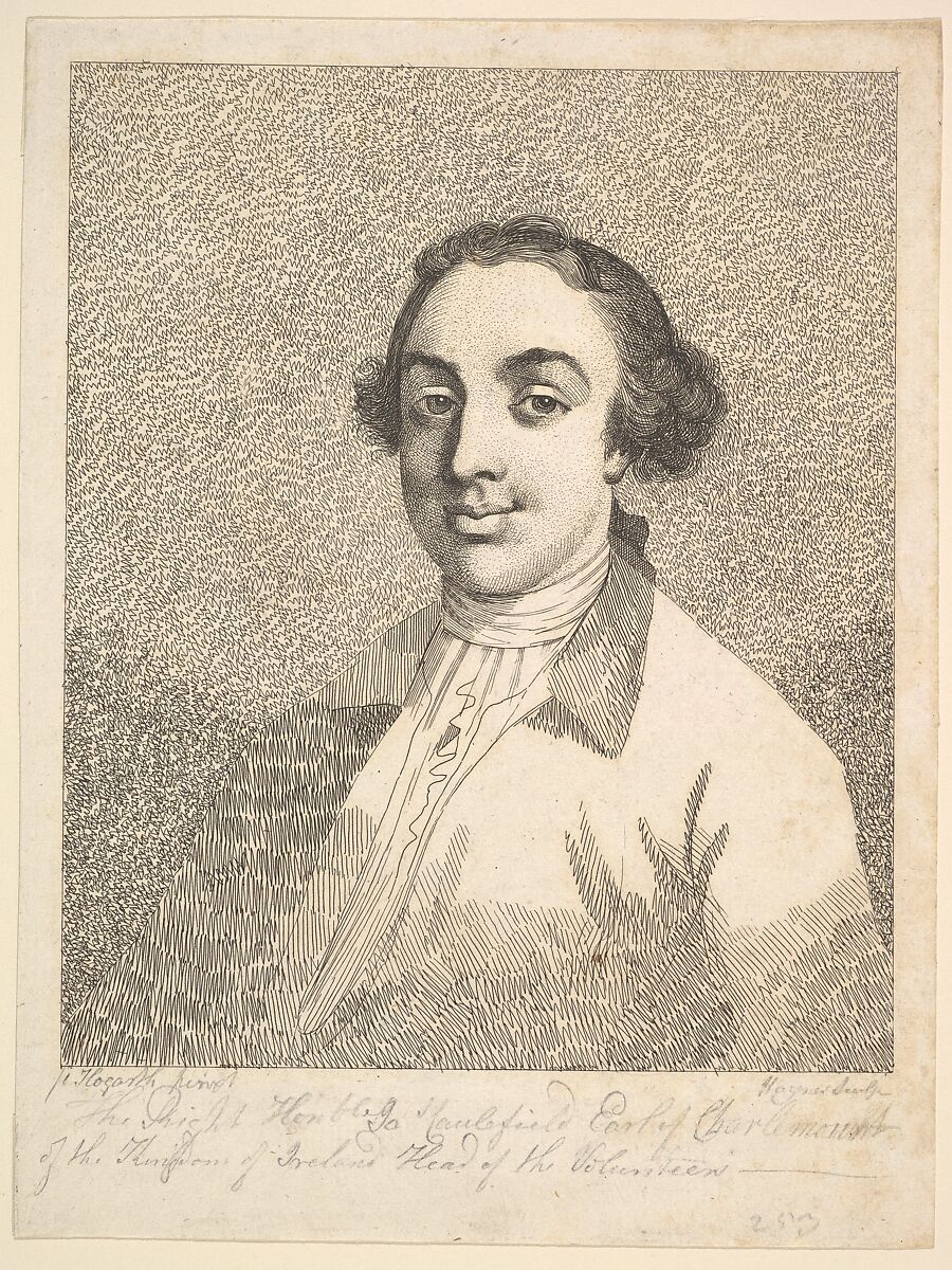 The Right Honorable James Caulfield, Earl of Charlemont of the Kingdom of Ireland, Head of the Volunteers, Joseph Haynes (British, 1760–1829), Etching; proof before letters 