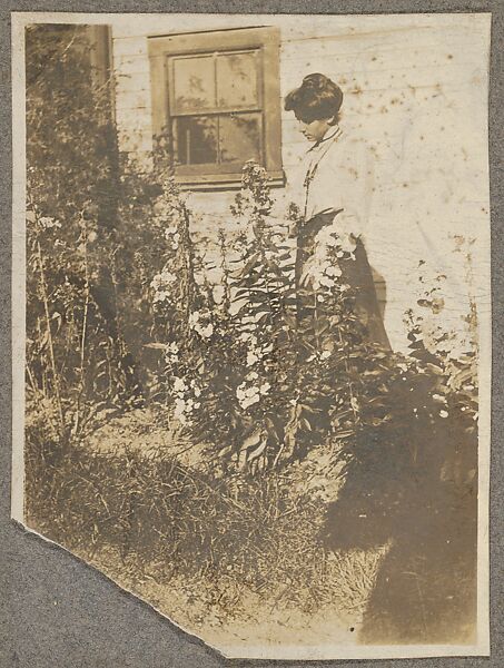 Helen Maitland Armstrong in a Flower Garden, Anonymous, American, 20th century, Photograph 