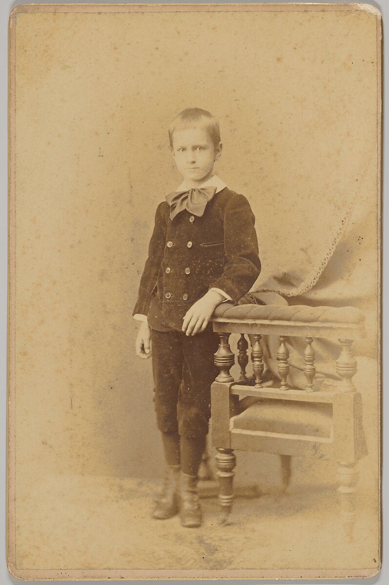 David Maitland Armstrong as a Boy, Remillard Photographers (Newburgh, New York), Photograph 