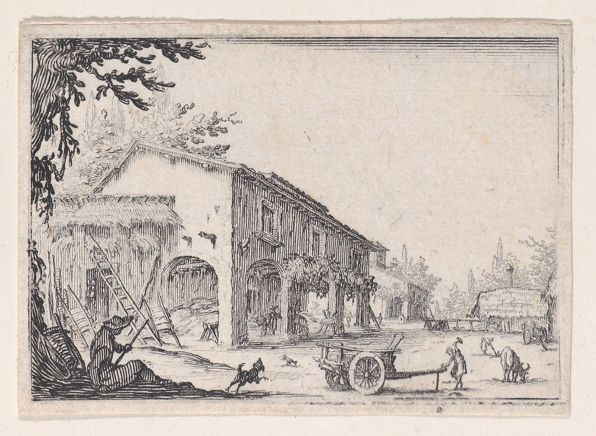 La Factoria (The Factory), from Les Caprices Series A, The Florence Set, Jacques Callot (French, Nancy 1592–1635 Nancy), Etching 