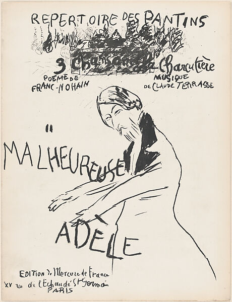 Poor Adèle, Pierre Bonnard (French, Fontenay-aux-Roses 1867–1947 Le Cannet), Lithograph 