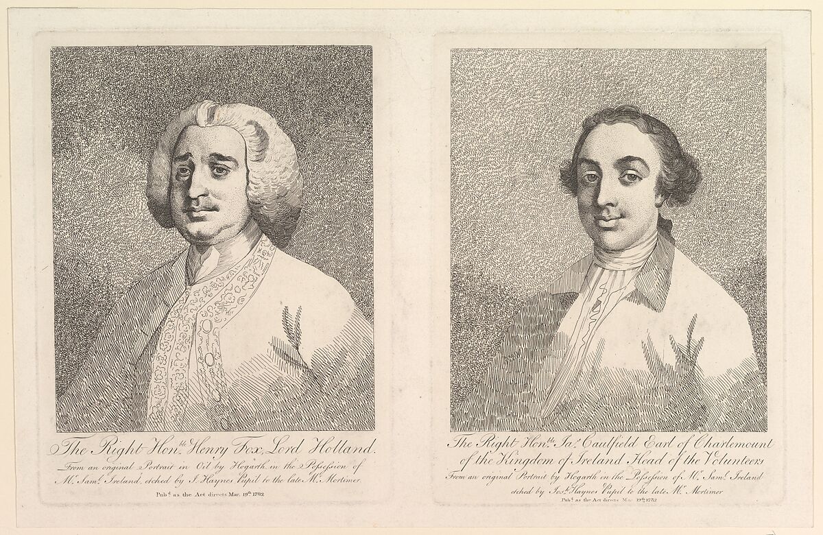 The Right Honorable Henry Fox, Lord Holland, Joseph Haynes (British, 1760–1829), Etching