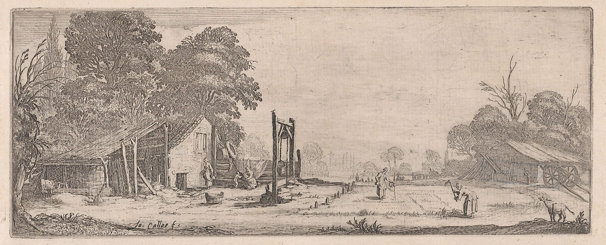 Le Jardin, appelé aussi Le Marais (The Garden, also called The Marsh), from "Les Quatre Paysages" (The Four Landscapes), Jacques Callot (French, Nancy 1592–1635 Nancy), Etching; second state of two) 