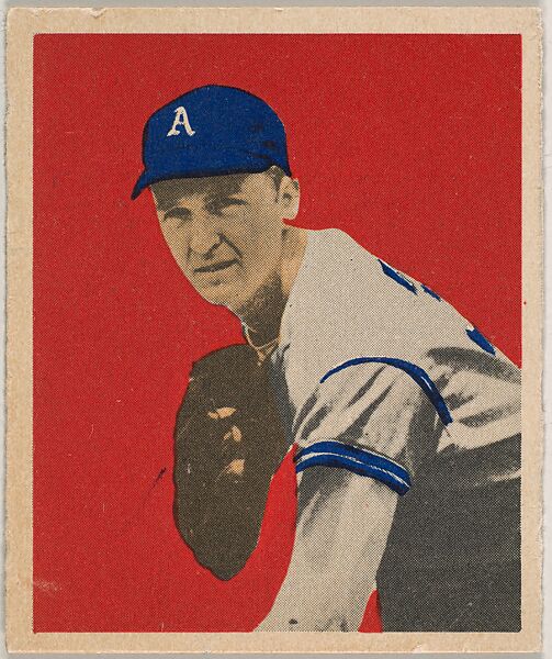 Lou Brissie, part of the 1949 Bowman Baseball series (R406-2) issued by Bowman Gum Company., Bowman Gum Company, Commercial color lithograph 