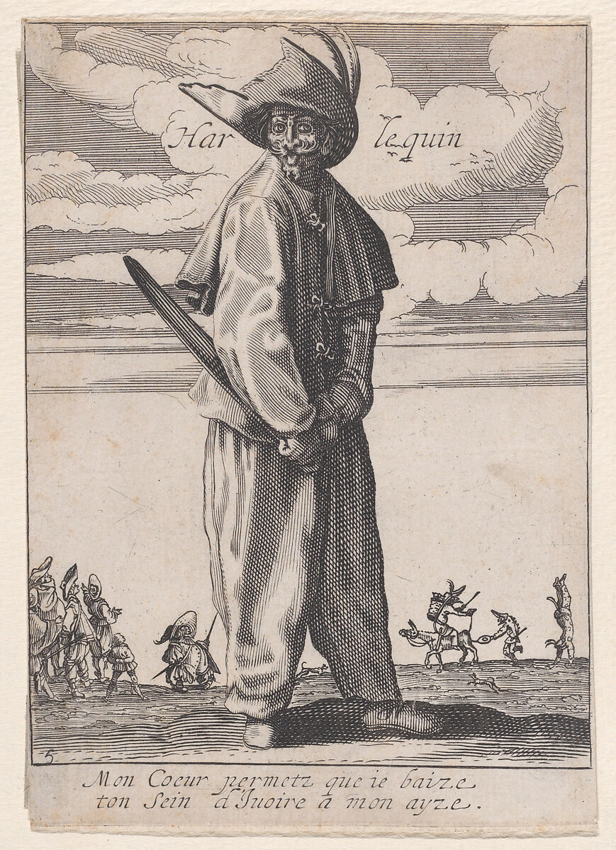 Le Zani ou Scapin, from "Les Trois Pantalons pièces appélees Les Trois Acteurs" (The Three Pants also called the Three Actors), Anonymous, Etching and engraving 