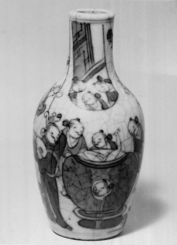 Snuff Bottle, Porcelain "soft-paste", China 